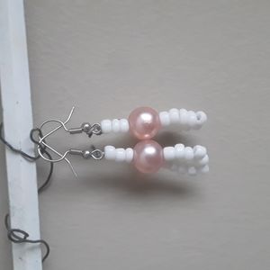 Handmade- Pearl/Bead Earrings
